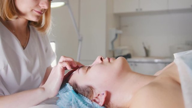 Massage for face skin - spa salon skincare