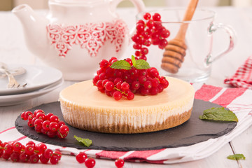 Redcurrant cheesecake. 