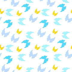 seamless butterfly pattern vector illustration