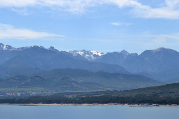 Fototapeta na wymiar Les montagnes de Calvi, Haute-Corse, Ile de Beauté, France