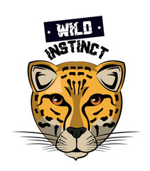 Wild leopard print for t shirt vector illustration clothing design
