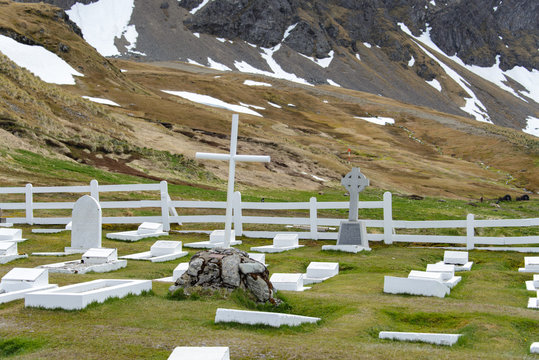 Old cemetry in Grytviken on South Georgia