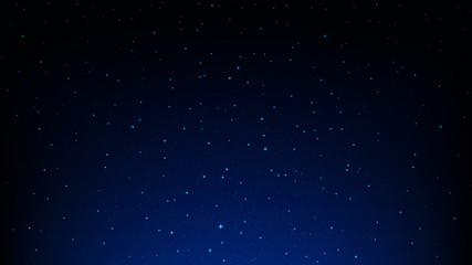 Fototapeta na wymiar Night starry sky, dark blue space background with stars