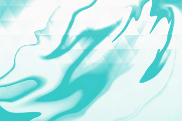 Abstract, geometric background with triangles and clouds