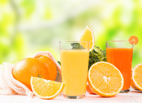 Orange juice. Fresh drink with fruits. 