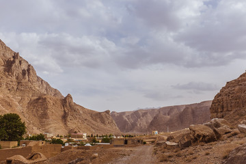 nature and housing developments near Yazd, Iran