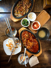 Empty plate dirty after the meal is finished