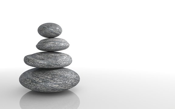 Zen stones stack - Copyspace 