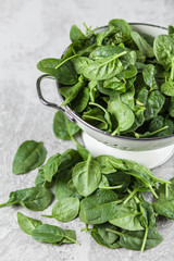 Baby spinach leaves