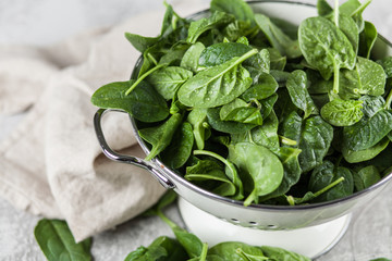 Baby spinach leaves