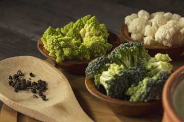 Fresh green vegetables