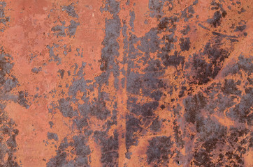 The Texture Of The Old Rusty Metal Plate