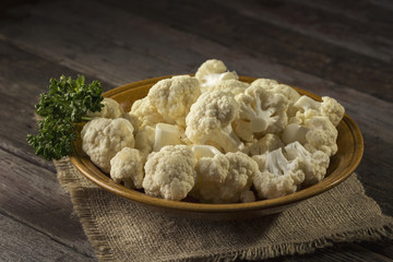 Cauliflower on a plate