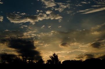 Um lindo por do sol