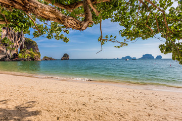 Tranquil Railay beach in Krabi, south of Thailand