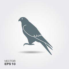 falcon icon - vector illustrator