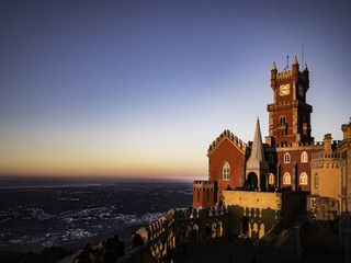 National Palace of Pena at Sunset