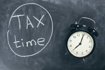 Time for tax concept
