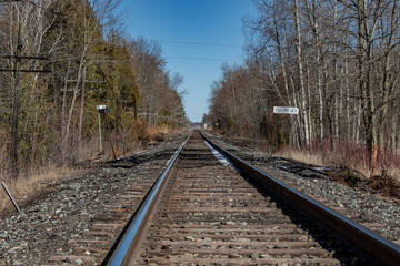 Obraz premium Railway to the city.