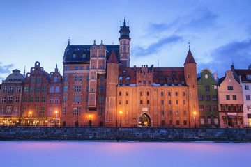 Fototapeta premium Gdansk at Night - Poland