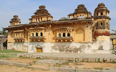 Old Palace Gagan Mahal in Anegundi in Hampi, Karnataka, India.