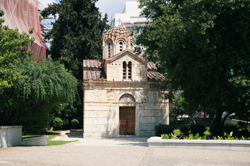 Fototapeta na wymiar Byzantine church in Athens.