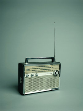 Transistor radio studio shot