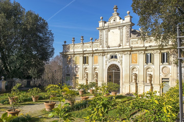 Naklejka premium tajemnicze ogrody Villa Borghese w Rzymie