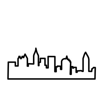 Featured image of post Outline Atlanta Skyline Drawing You can download 53 with atlanta skyline drawing templates for free and use them for guidance or for your next project