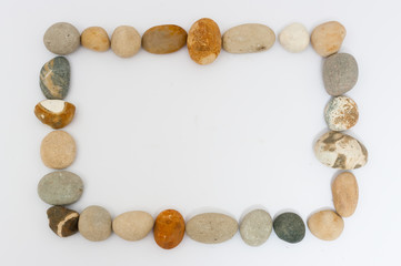 Some round and colored stones. Detailed view.