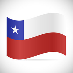 Chile Flag Illustration