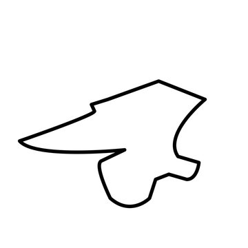 recommend clip art: anvil silhouette outline on white background