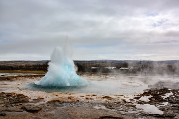 Geysir geothermal area in South Iceland