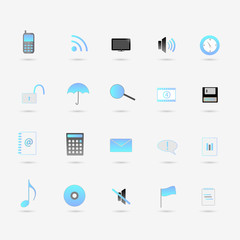 Web Icons Blue