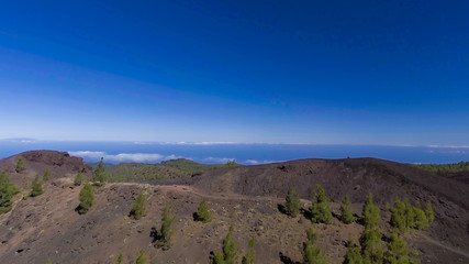 Mount Teide aerial view in Tenerife Island, Spain