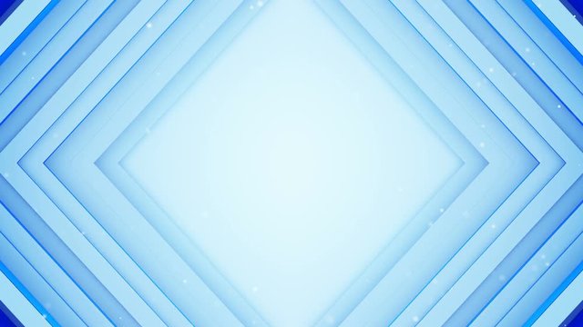 Frame of blue lines 3D render. Computer generated seamless loop smooth animation 4k UHD (3840x2160)
