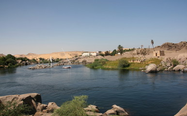 The Nile river in Egypt