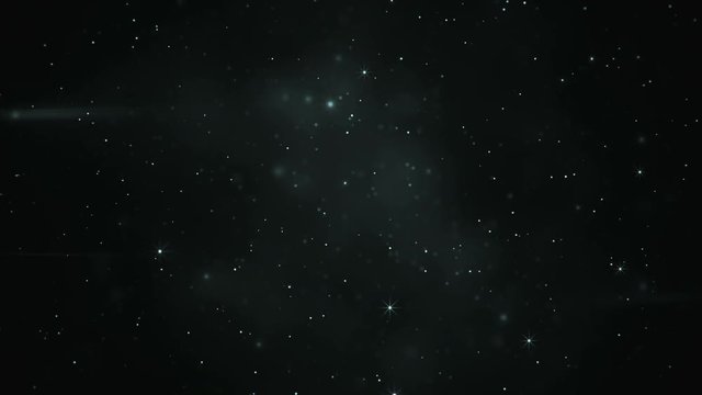 Flying through blinking stars. Computer generated seamless loop animation 4k (4096x2304)
