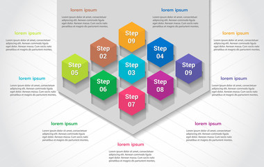 Infographics Template Business concept