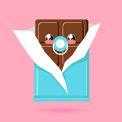 Lovely sweet chocolate baby