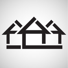 Accomodation icon, vector.