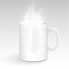 Realistic mug, vector illustration