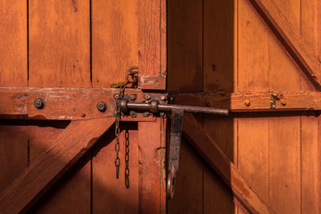The old door of Marienburg Castle, Germany