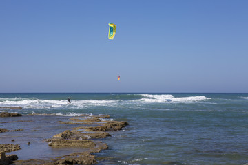kitesurfers