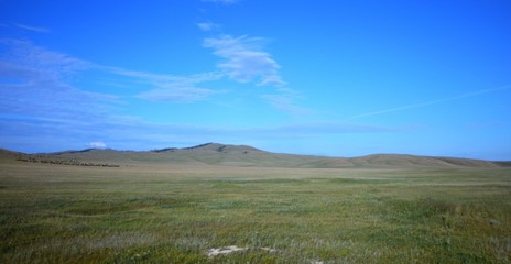 Unendliche Steppe in Kasachstan!