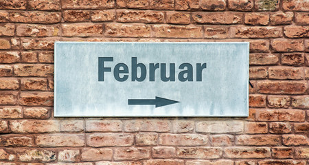 Schild 225 - Februar