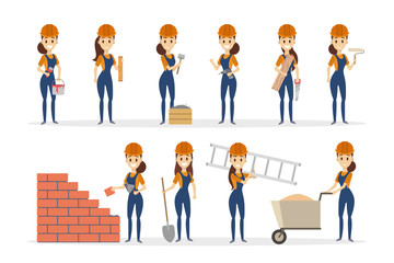 Woman builder set.