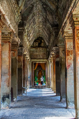 Fototapeta na wymiar Part of the Angkor Wat temple in Cambodia
