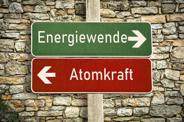 Fototapeta premium Schild 316 - Energiewende