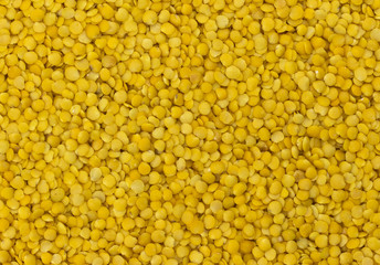 Yellow lentils grain texture